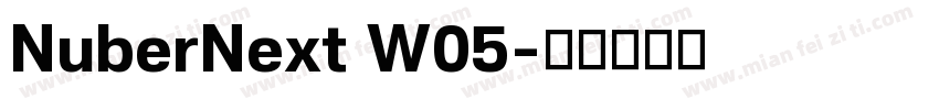 NuberNext W05字体转换
